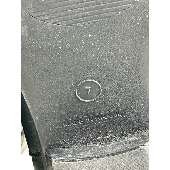 Steve Madden Black Leather Cowboy Boots Pointed Toe Western Made in Brazil 7 - Picture 8 of 9